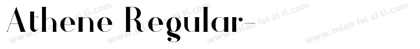 Athene Regular字体转换